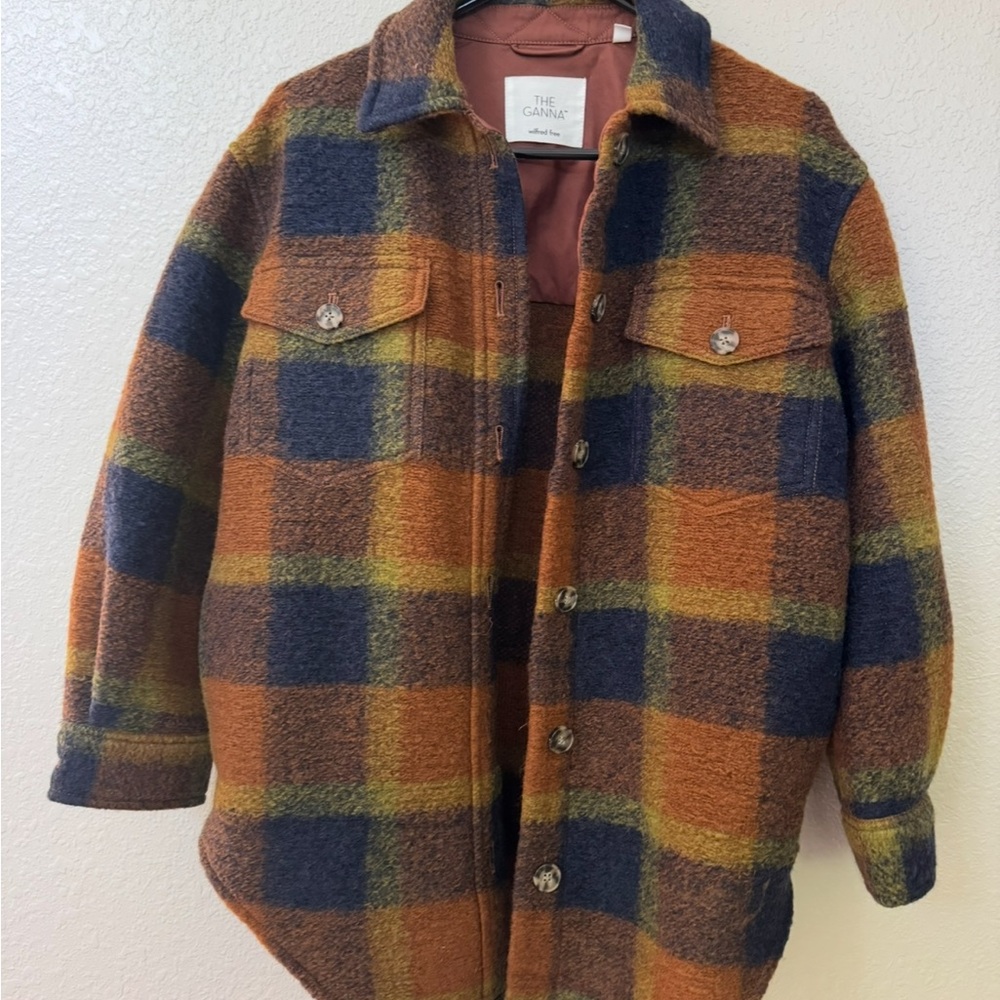 Wilfred Ganna Plaid Wool Jacket